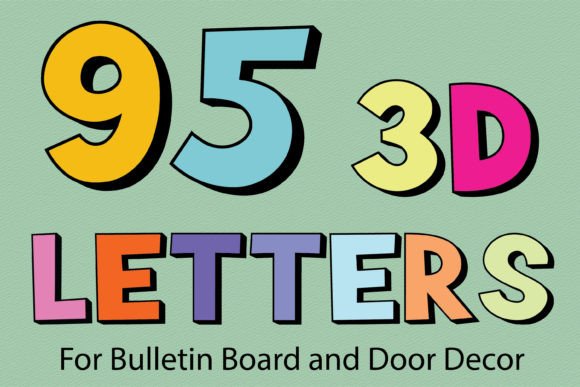 89 Printable 3D Bulletin Board Letters: Instant Dimension for Your Projects