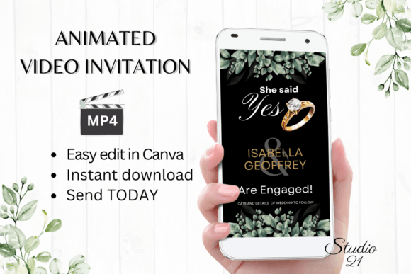 Announce Your Engagement with Digital Flair: The W1409B Template