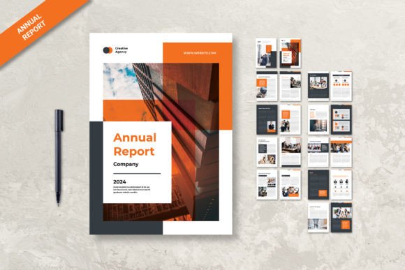 Annual Report Creative Orange Theme: A Vibrant Business Snapshot
