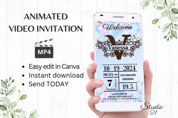 Beautiful Birth Announcements in Minutes with Mobile Templates