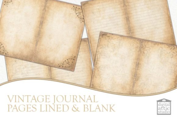 Blank and Lined Junk Journal Backgrounds: Your Foundation for Custom Creations