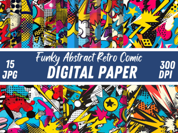 Funky Abstract Retro Comic Backgrounds: A Creative Deep Dive