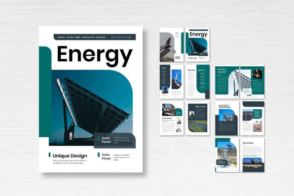 Magazine Template – Energy Theme: A Professional Design Foundation