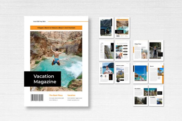 Magazine Template – Vacation Theme: Your Blueprint for Stunning Editorial Design