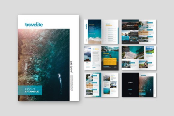 Modern Catalog Product Template for Travel Agencies