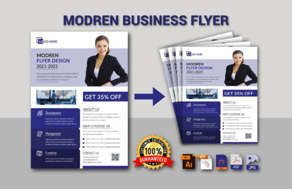 Modern Flyer or Brochure Templates: Clean, Editable Designs