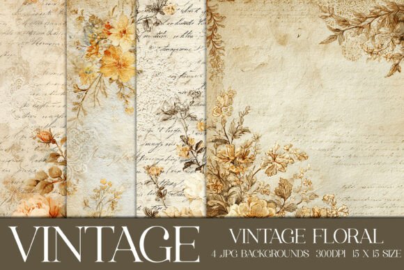 Timeless Texture: Using Vintage Floral Backgrounds, S5