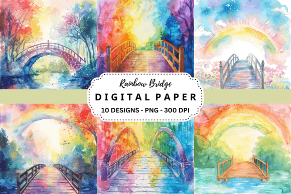 Unleash Vibrant Creativity with Rainbow Bridge Backgrounds