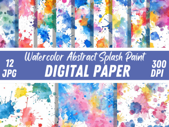 Unleashing Creativity: The Versatile Appeal of Watercolor Abstract Splash Backgrounds