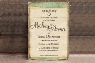 Vintage Journey Wedding Invitation: A Map to Your Forever
