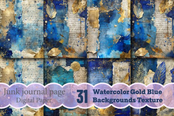Watercolor Gold Blue Backgrounds Texture: A Designer's Guide