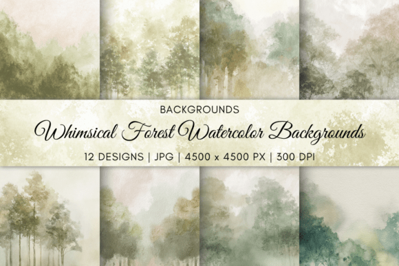 Whimsical Forest Watercolor Backgrounds: A Designer's Guide